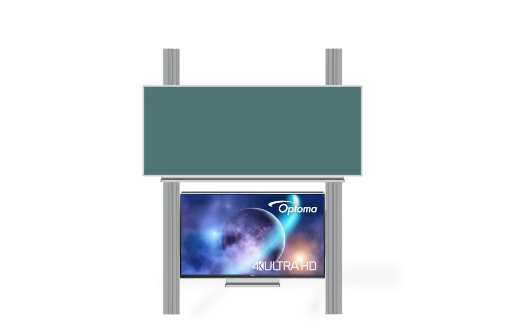 Interaktivní sestava LCD panel s přední krycí tabulí na PYLONU AL
